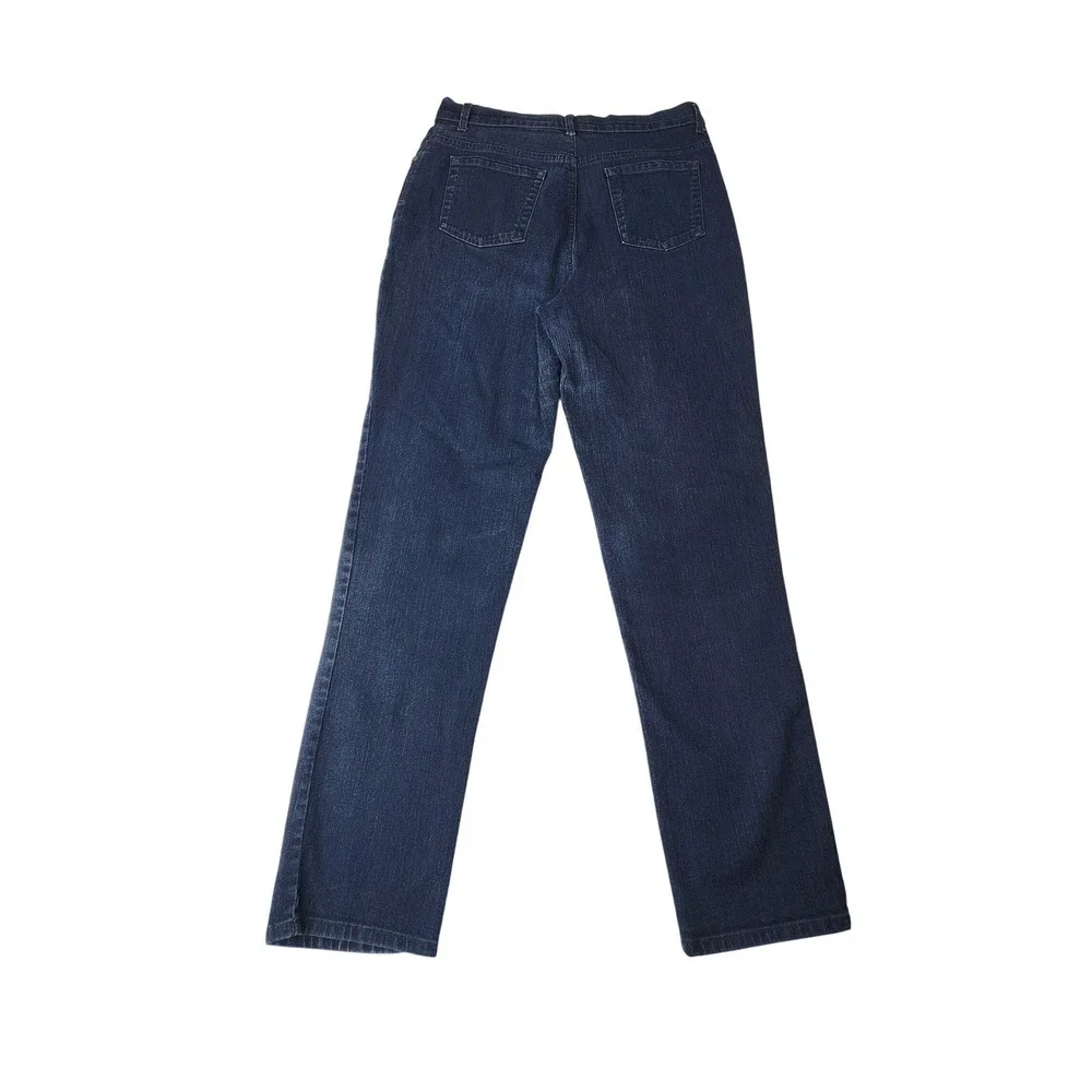 Gloria Vanderbilt Straight Leg Mom Jeans 14 Dark Wash High Rise Classic Capsule‎